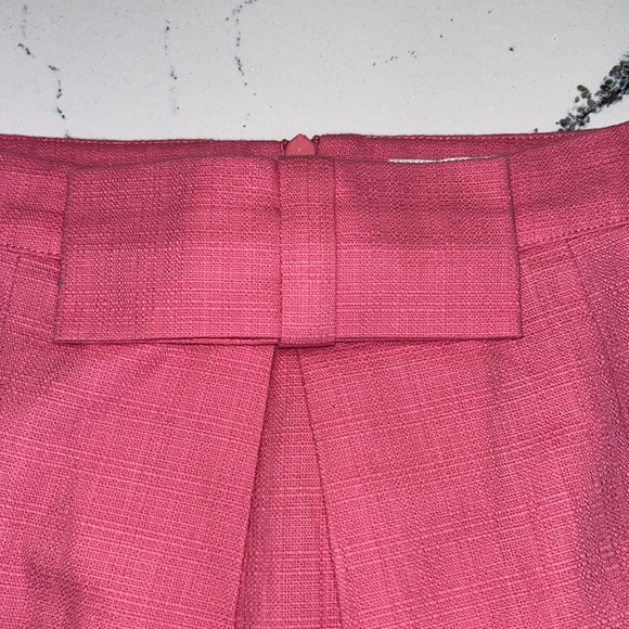 Boden 100% Cotton A Line Lined Skirt w/ Bow Detail and Side Pockets sz.4 - Picture 4 of 10
